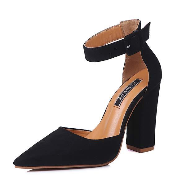 Women'S Fashion Pointed Toe Chunky Heels 39995884C