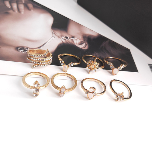 Bohemian Vintage 17PCS Ring Set