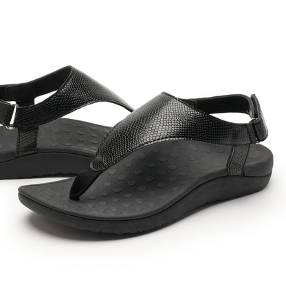 Women's Simple Wedge Thong Sandals