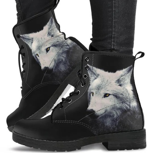 Casual Personality Wolf Martin Boots