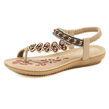 Women's Boho Beaded Vintage Sandals