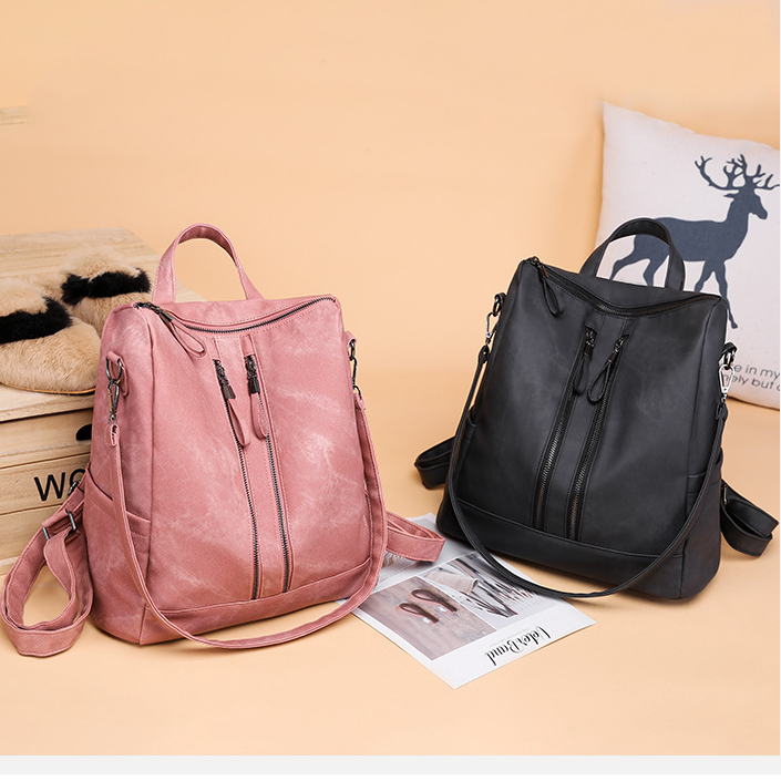 2020 New And Fashional Woman PU Backpack Crossbody Bag