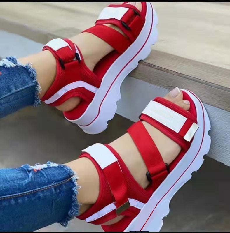 Women Wedge Magic Tape Sandals