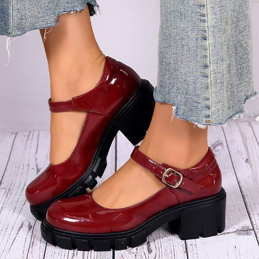 Women'S Chunky Heel Round Toe Fashion Shoes 88903993C