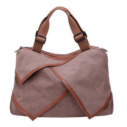Canvas Large Capacity tote bag Patchwork Leisure Crossbody Bag