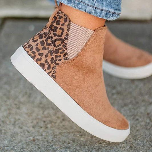 Women's Platform Round Toe Canvas Sneakers 30015112C