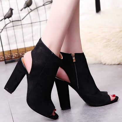 Women'S Chunky Heel High Heel Sandals 80267395C
