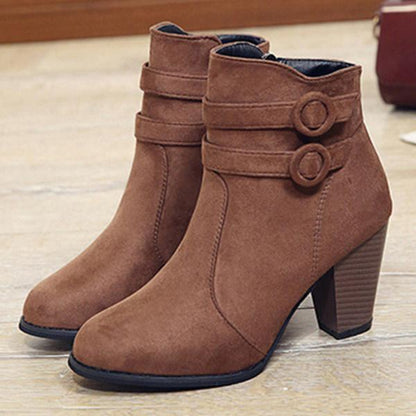 Women'S Chunky High Heel Ankle Boots 44008298