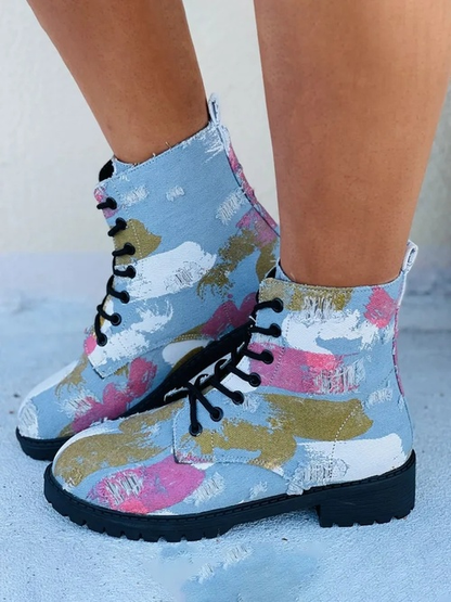 Denim Martin Ankle Boot