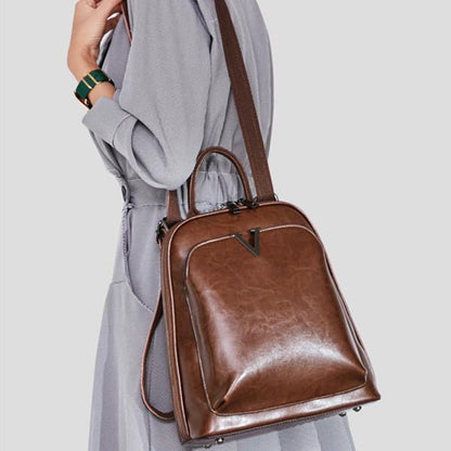 Casual  Cowhide Backpack Original Multi-functional Shoulder Bag