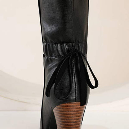 Women's Fashionable High Heel Mid-Calf Boots 65835732C