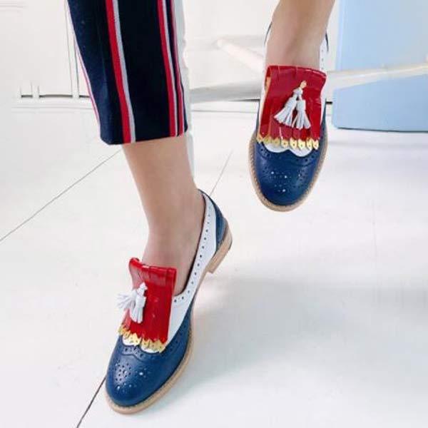 Women's Color Block Loafers 66156063C