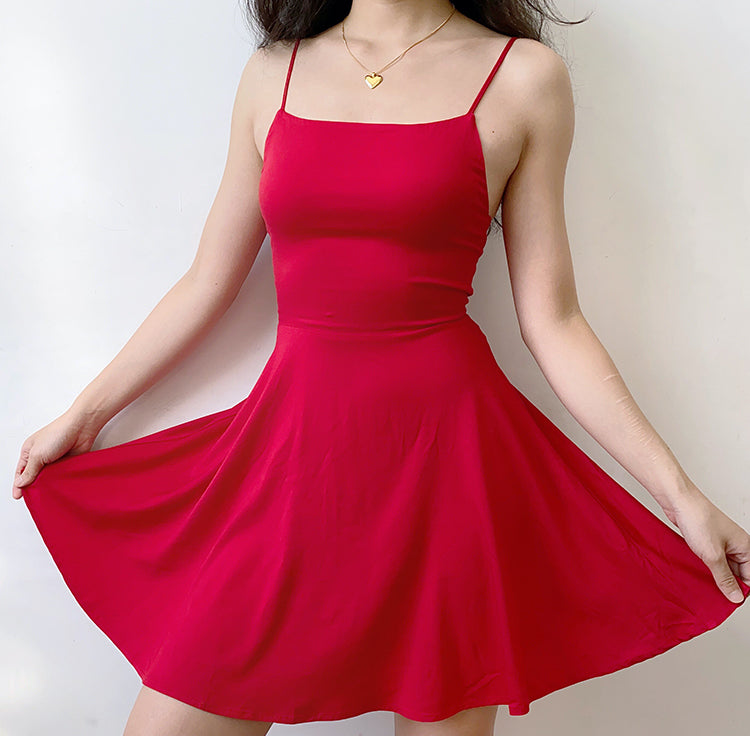 Winnifred Backless Halter Dress ~ HANDMADE