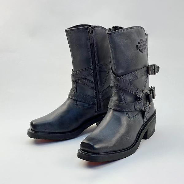 Women's Casual Retro Chunky Heel Martin Boots 39443859S