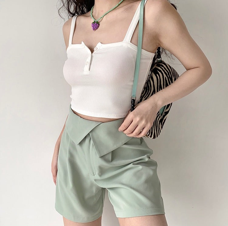 Threaded Flat Button Camisole