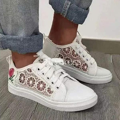 Women'S Flat Lace Fashion Casual Sneakers 22514786C