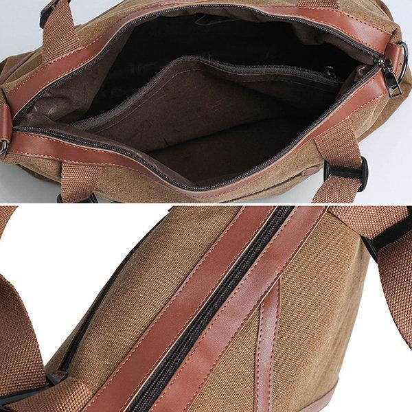 Canvas Large Capacity tote bag Patchwork Leisure Crossbody Bag