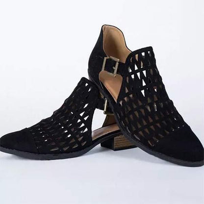 Women's Laser Cut Low Heel Sandals 11442192C