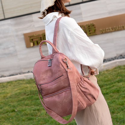 2020 New And Fashional Woman Pu School Bag Backpack Shoulder Bag