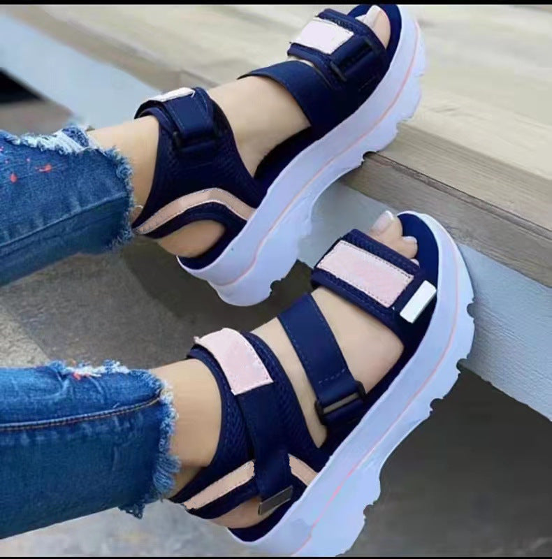 Women Wedge Magic Tape Sandals