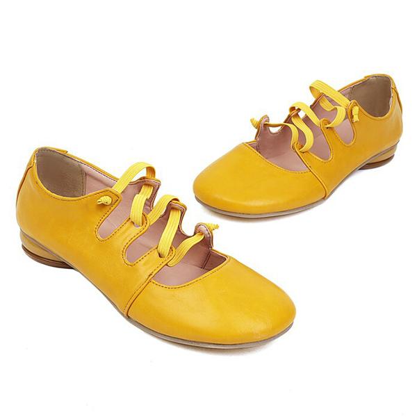 Women's Elastic Band Round Toe Block Heel Mary Jane Shoes 39825645C