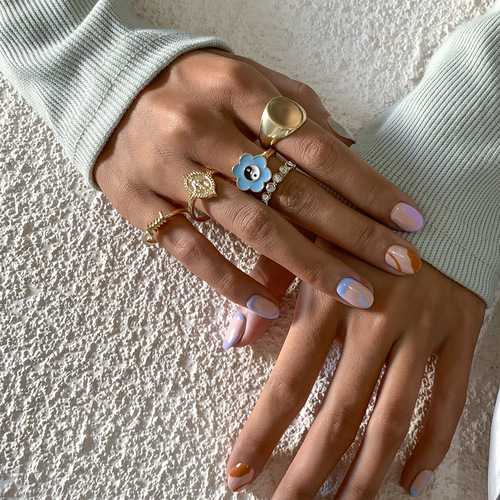 Retro Simplicity 5PCS Ring Set