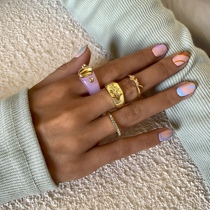 Retro Simplicity 5PCS Ring Set