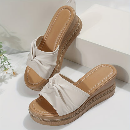 Women's Bowknot Wedge Sandals