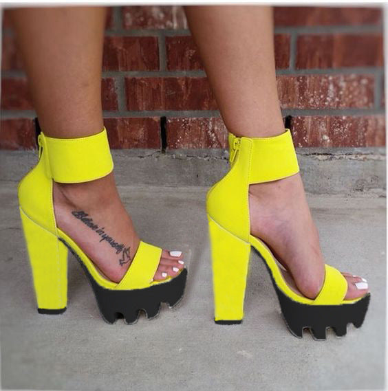 Women Summer Chunky Heel Sandals