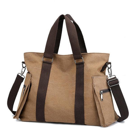 Canvas Large Capacity Patchwork Handbag