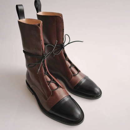 Women's Stitching Retro Knight Boots