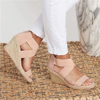 Women'S Open Toe Casual Wedges 38585070C