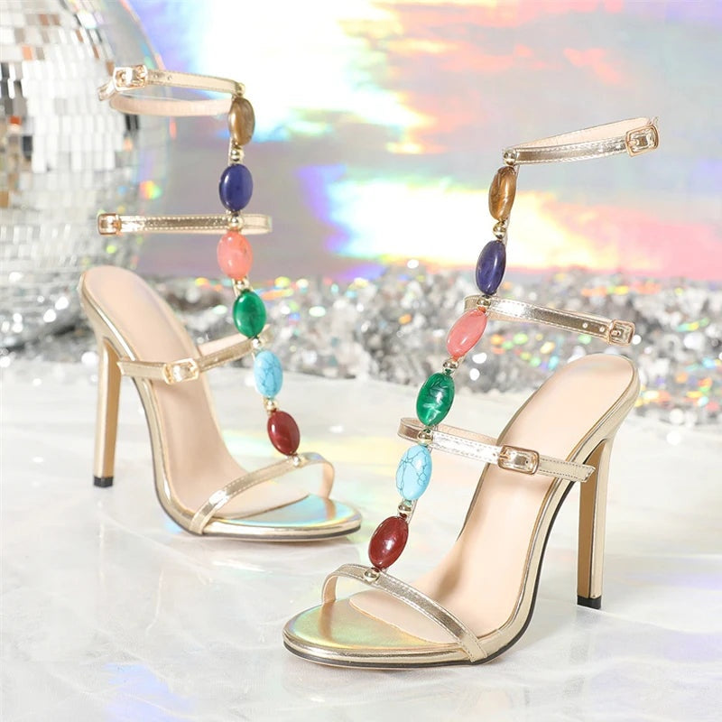 stylish-bohemian-fashion-colour-gem-strap-designer-stiletto