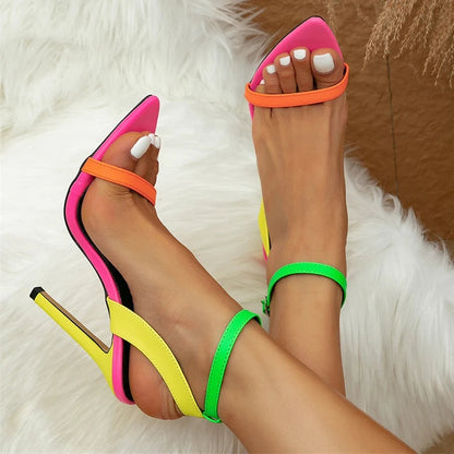 vibrant-mixed-colors-sexy-stiletto-cozy-leather-buckle-strap-stiletto