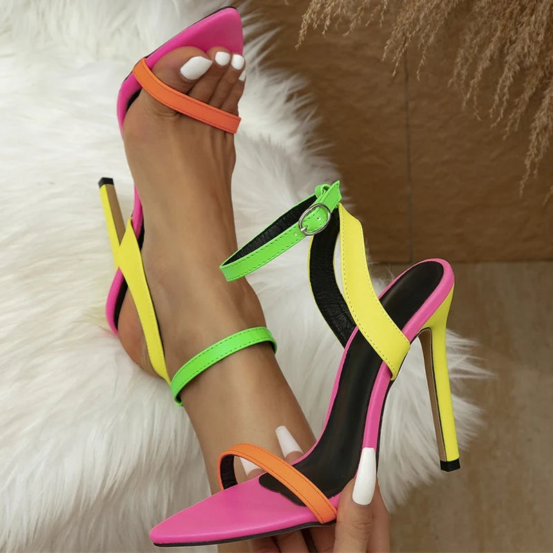 vibrant-mixed-colors-sexy-stiletto-cozy-leather-buckle-strap-stiletto