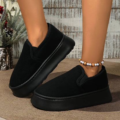 Stylish Vintage Winter Women’s Snow Boots with Plush Lining - Anti-Skid Thick Sole for Comfortable Outdoor Wear and Warmth